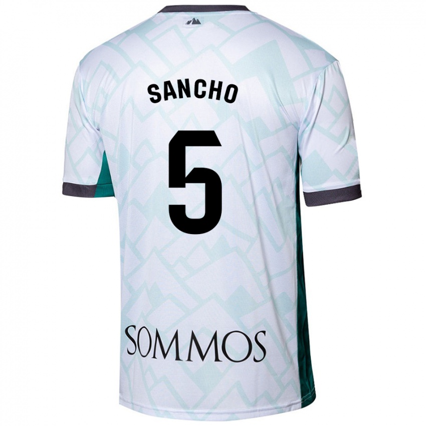 Homem Camisola Esther Sancho #5 Verde Branco Alternativa 2024/25 Camisa