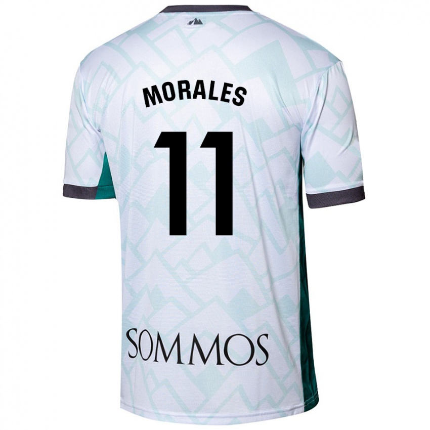 Homem Camisola Carolina Morales #11 Verde Branco Alternativa 2024/25 Camisa