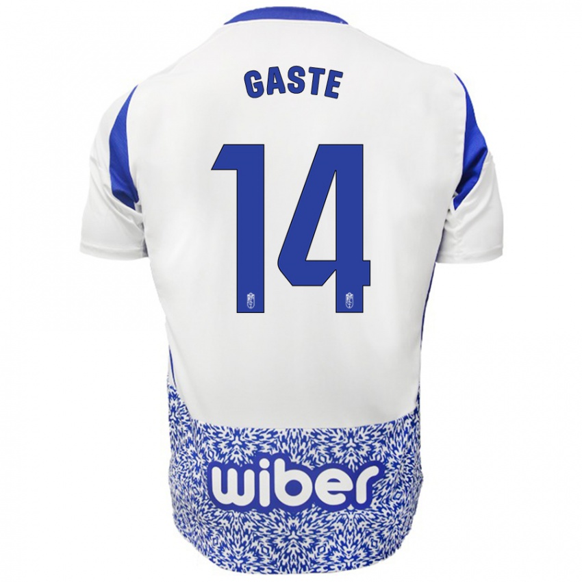 Homem Camisola Gaste #14 Azul Branco Alternativa 2024/25 Camisa