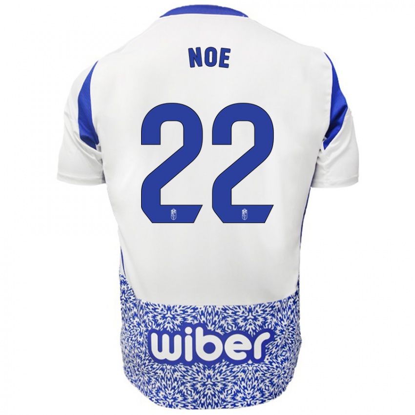 Homem Camisola Noe #22 Azul Branco Alternativa 2024/25 Camisa