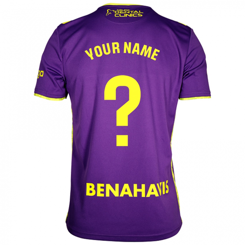 Homem Camisola Seu Nome #0 Amarelo Roxo Alternativa 2024/25 Camisa