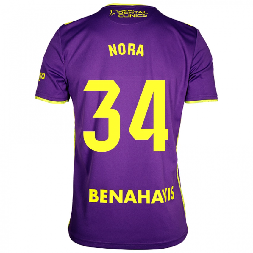 Homem Camisola Nora #34 Amarelo Roxo Alternativa 2024/25 Camisa