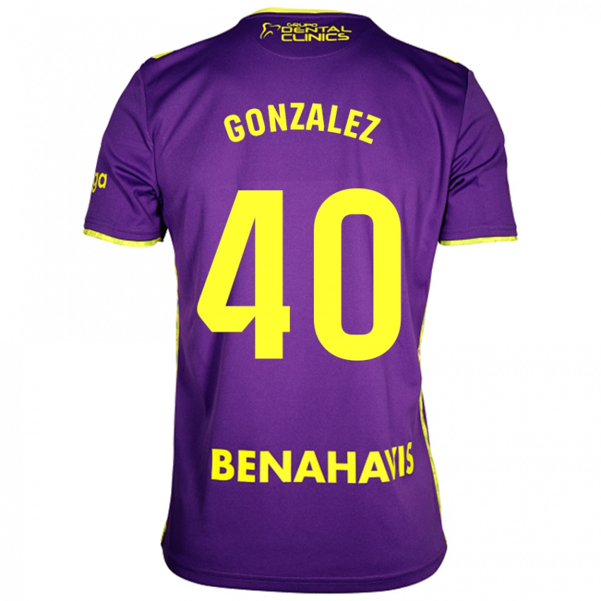 Homem Camisola Carol González #40 Amarelo Roxo Alternativa 2024/25 Camisa