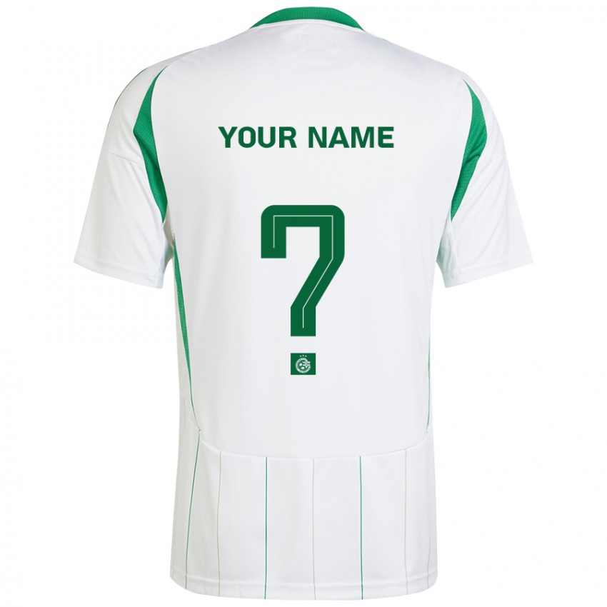 Homem Camisola Seu Nome #0 Verde Branco Alternativa 2024/25 Camisa