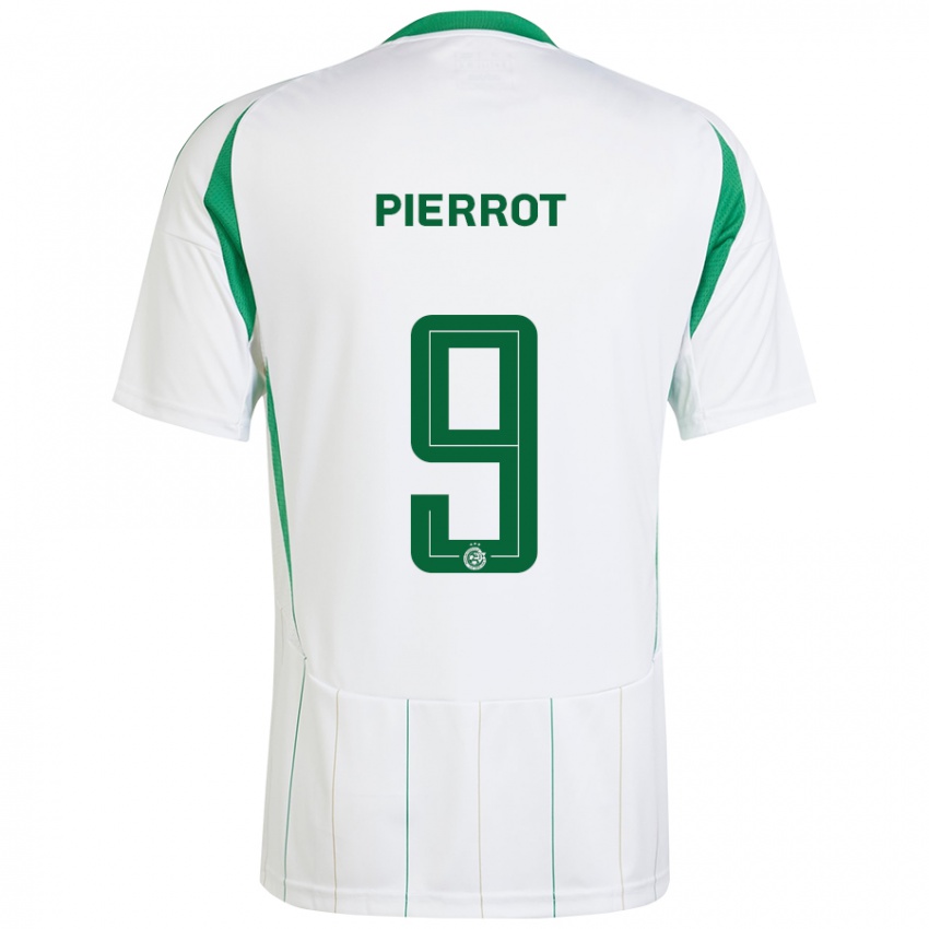 Homem Camisola Frantzdy Pierrot #9 Verde Branco Alternativa 2024/25 Camisa