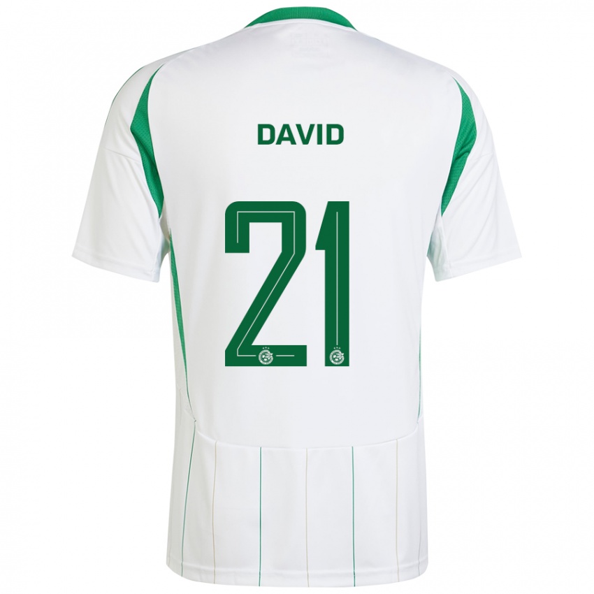 Homem Camisola Dean David #21 Verde Branco Alternativa 2024/25 Camisa