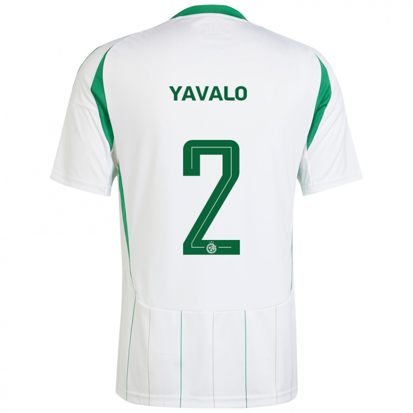 Homem Camisola Gatachao Yavalo #2 Verde Branco Alternativa 2024/25 Camisa