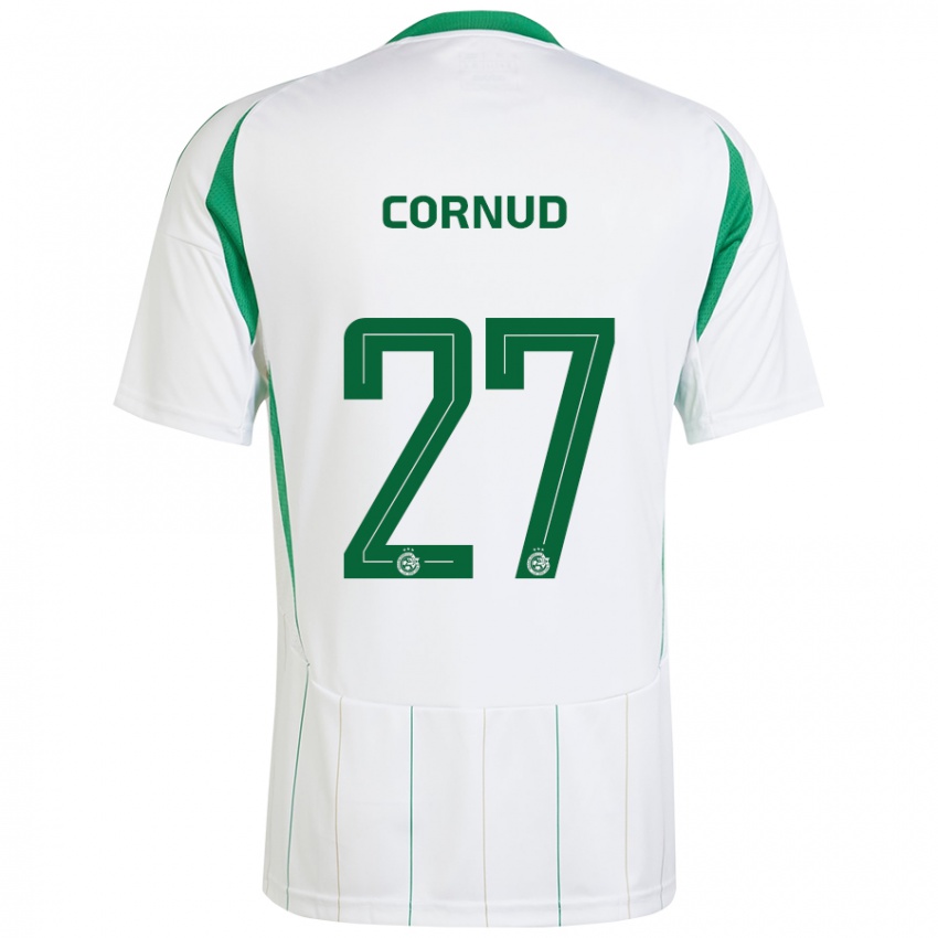 Homem Camisola Pierre Cornud #27 Verde Branco Alternativa 2024/25 Camisa