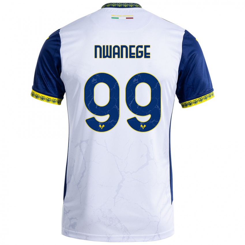 Homem Camisola Karlson Nwanege #99 Azul Branco Alternativa 2024/25 Camisa