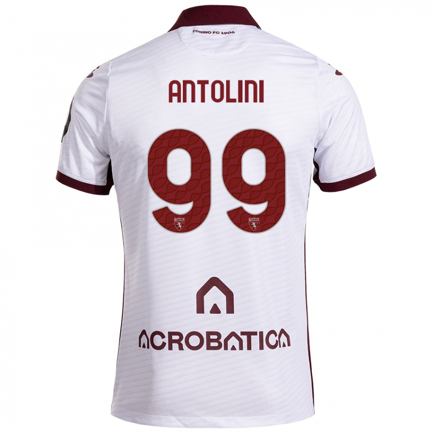 Homem Camisola Jacopo Antolini #99 Castanho Branco Alternativa 2024/25 Camisa