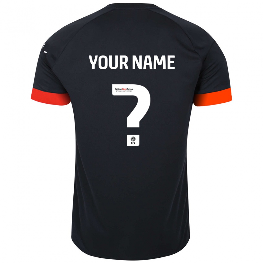 Homem Camisola Seu Nome #0 Laranja Preto Alternativa 2024/25 Camisa