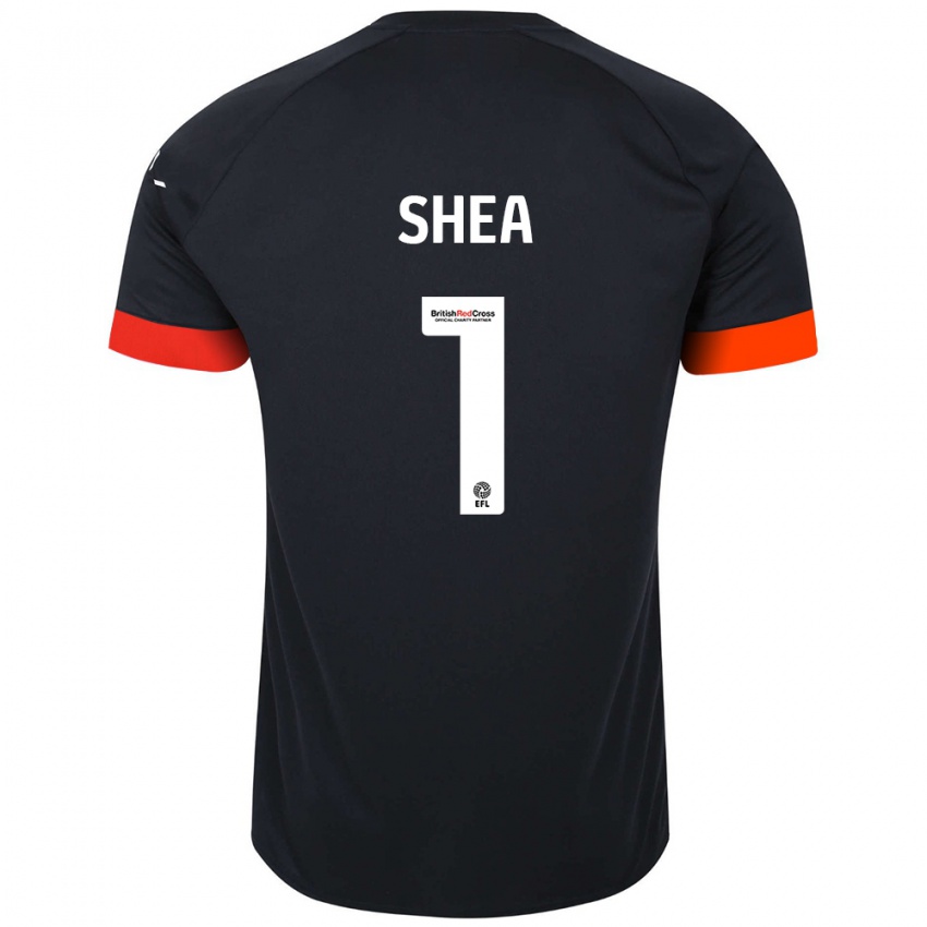 Homem Camisola James Shea #1 Laranja Preto Alternativa 2024/25 Camisa