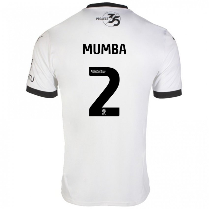 Homem Camisola Bali Mumba #2 Preto Branco Alternativa 2024/25 Camisa