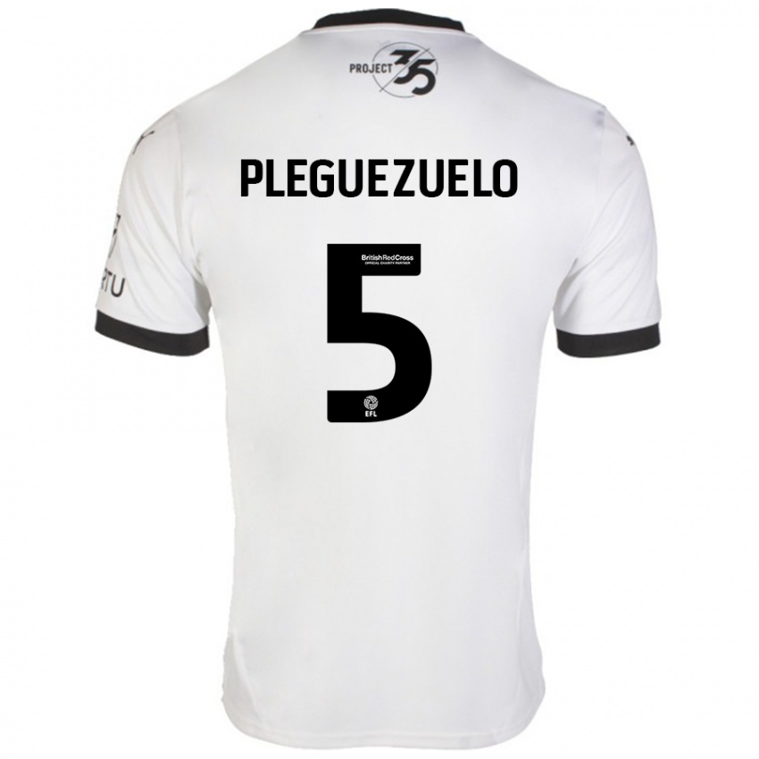 Homem Camisola Julio Pleguezuelo #5 Preto Branco Alternativa 2024/25 Camisa