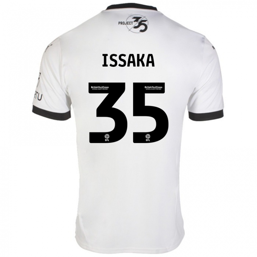 Homem Camisola Freddie Issaka #35 Preto Branco Alternativa 2024/25 Camisa