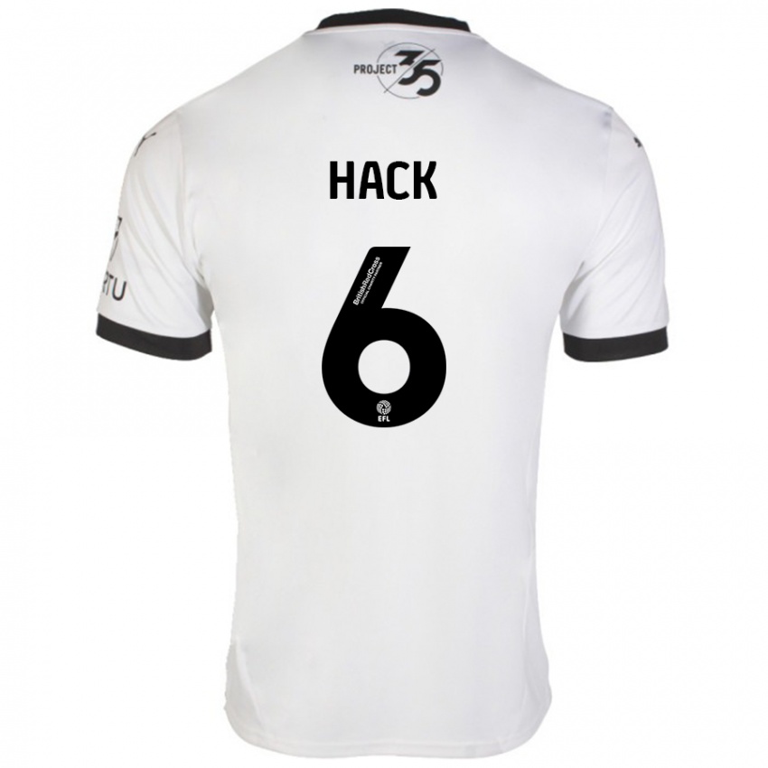 Homem Camisola Lucy Hack #6 Preto Branco Alternativa 2024/25 Camisa