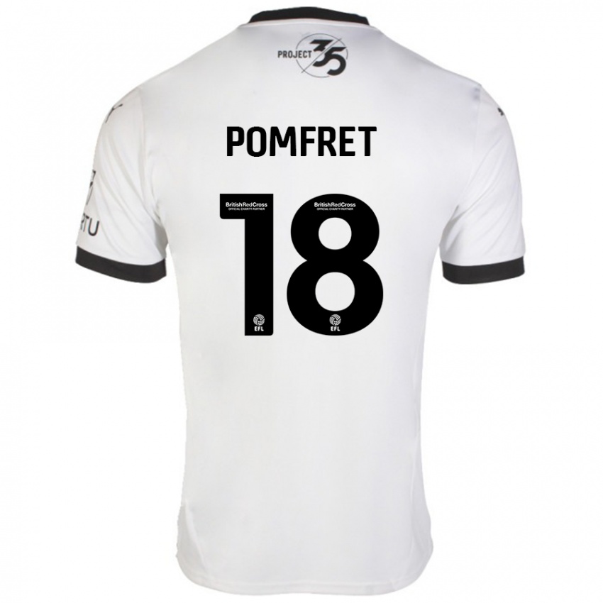 Homem Camisola Taya Pomfret #18 Preto Branco Alternativa 2024/25 Camisa