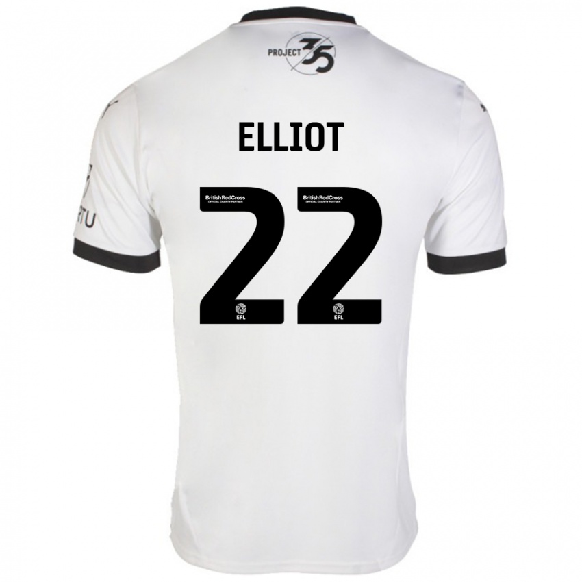 Homem Camisola Emily Elliot #22 Preto Branco Alternativa 2024/25 Camisa