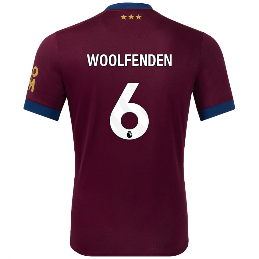 Homem Camisola Luke Woolfenden #6 Castanho Alternativa 2024/25 Camisa