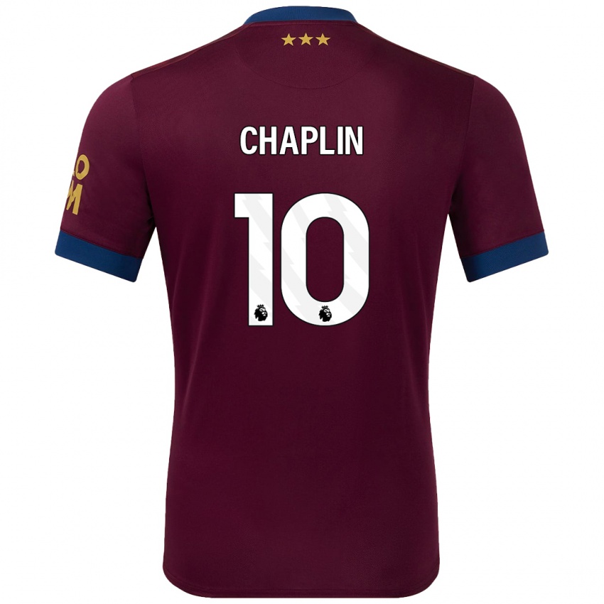 Homem Camisola Conor Chaplin #10 Castanho Alternativa 2024/25 Camisa