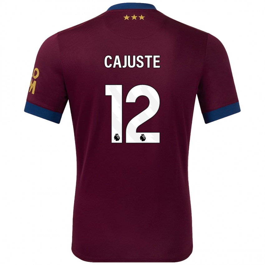 Homem Camisola Jens Cajuste #12 Castanho Alternativa 2024/25 Camisa