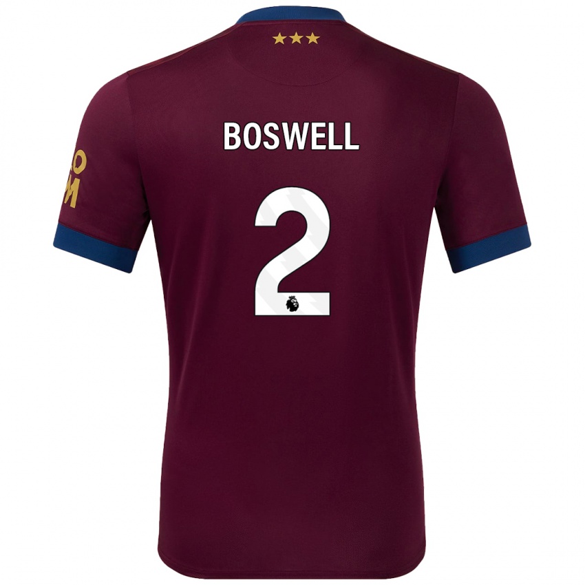 Homem Camisola Maria Boswell #2 Castanho Alternativa 2024/25 Camisa