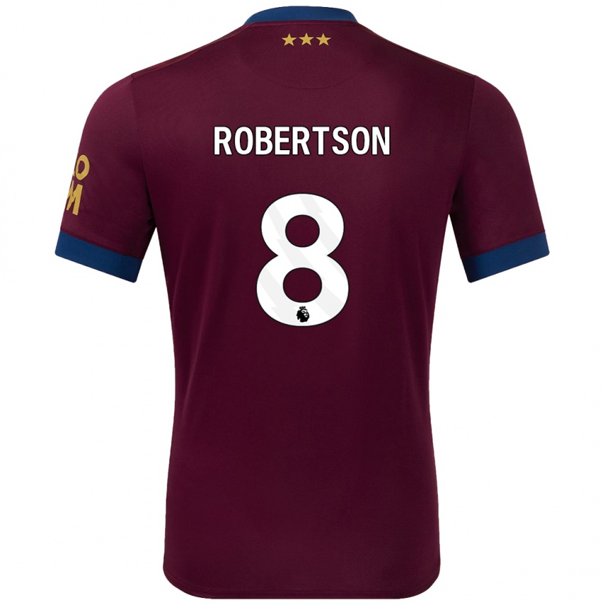 Homem Camisola Kyra Robertson #8 Castanho Alternativa 2024/25 Camisa