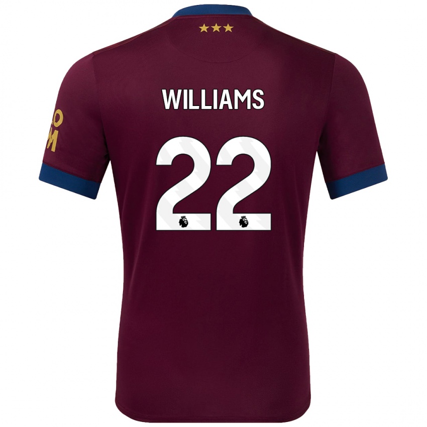 Homem Camisola Evie Williams #22 Castanho Alternativa 2024/25 Camisa