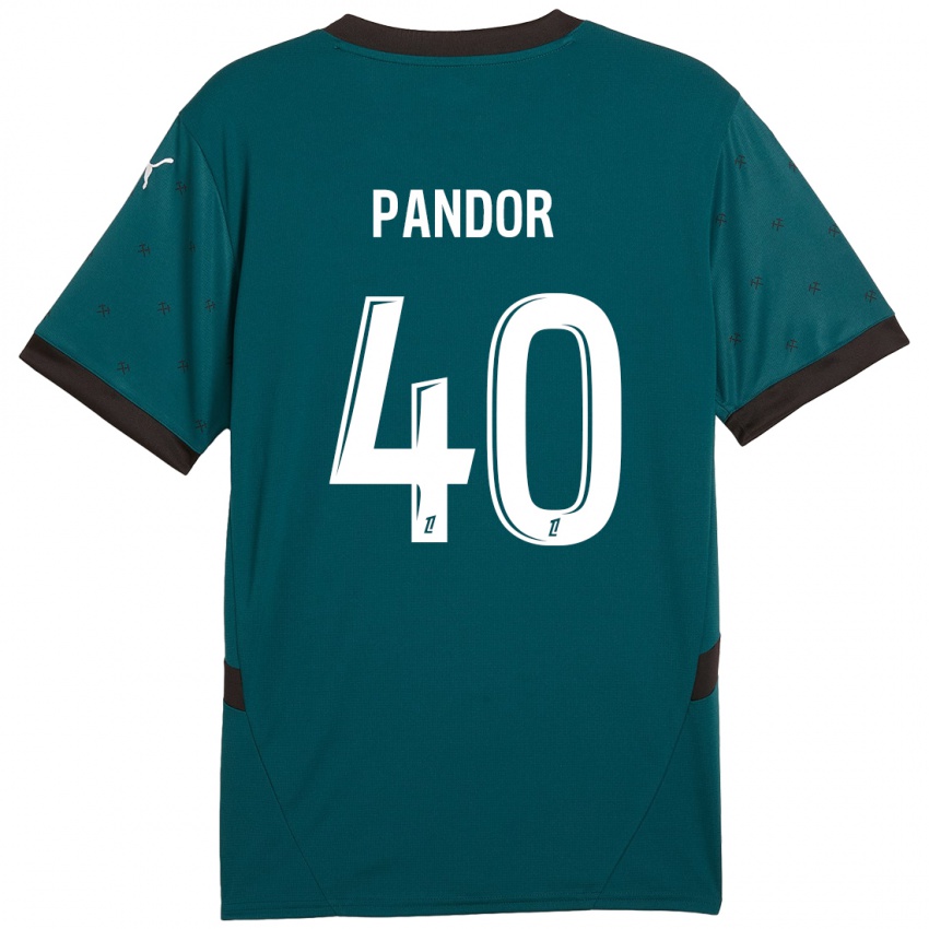 Mulher Camisola Yannick Pandor #40 Verde Escuro Alternativa 2024/25 Camisa