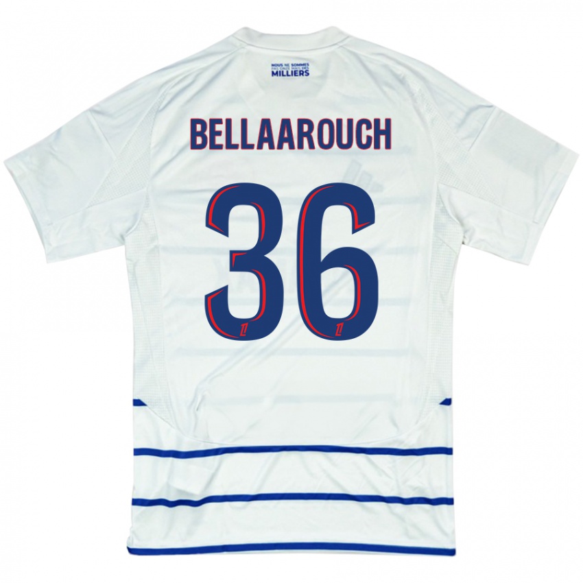 Mulher Camisola Alaa Bellaarouch #36 Azul Branco Alternativa 2024/25 Camisa