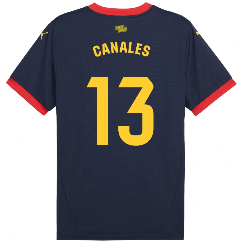 Mulher Camisola Juanvi Canales #13 Vermelho Marinho Alternativa 2024/25 Camisa