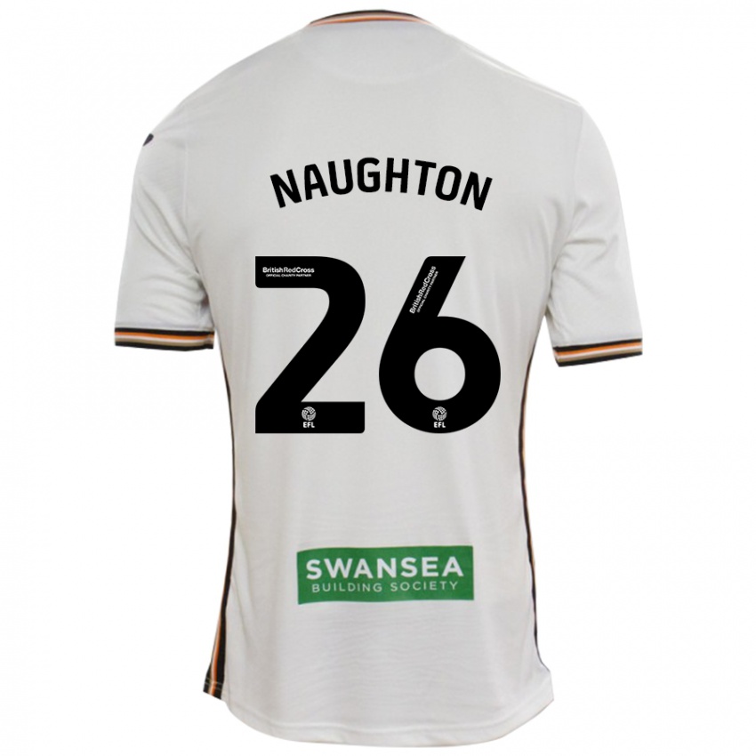 Criança Camisola Kyle Naughton #26 Branco Principal 2024/25 Camisa