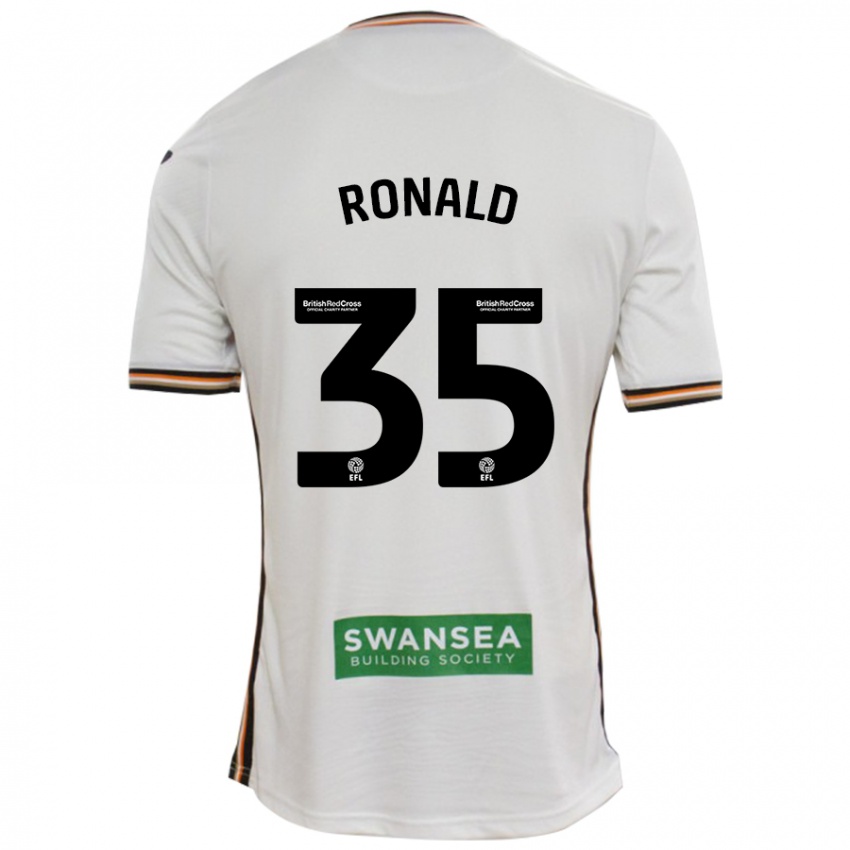 Criança Camisola Ronald #35 Branco Principal 2024/25 Camisa