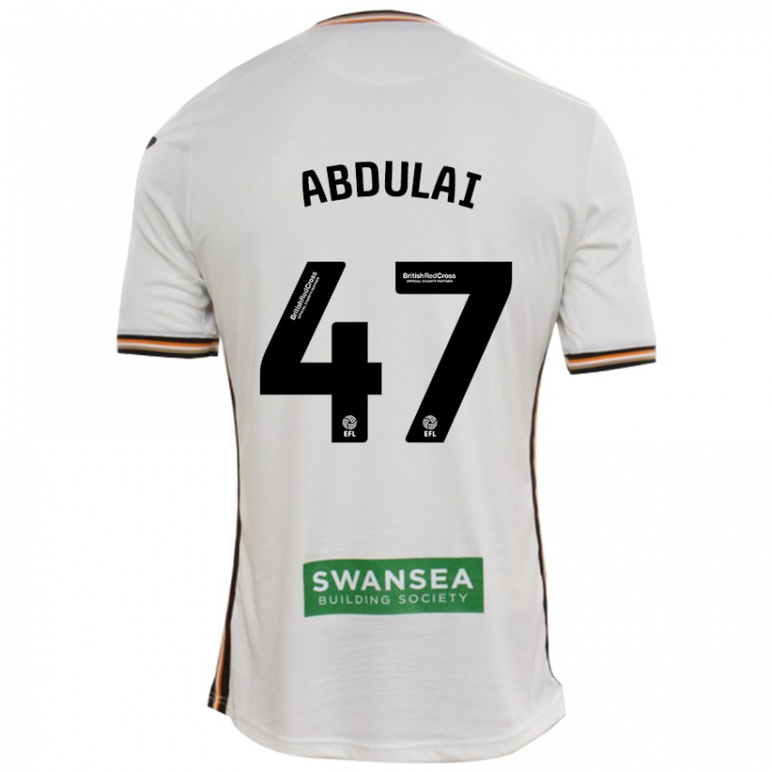 Criança Camisola Azeem Abdulai #47 Branco Principal 2024/25 Camisa