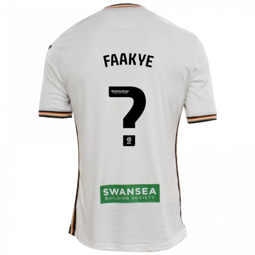 Criança Camisola Richard Faakye #0 Branco Principal 2024/25 Camisa