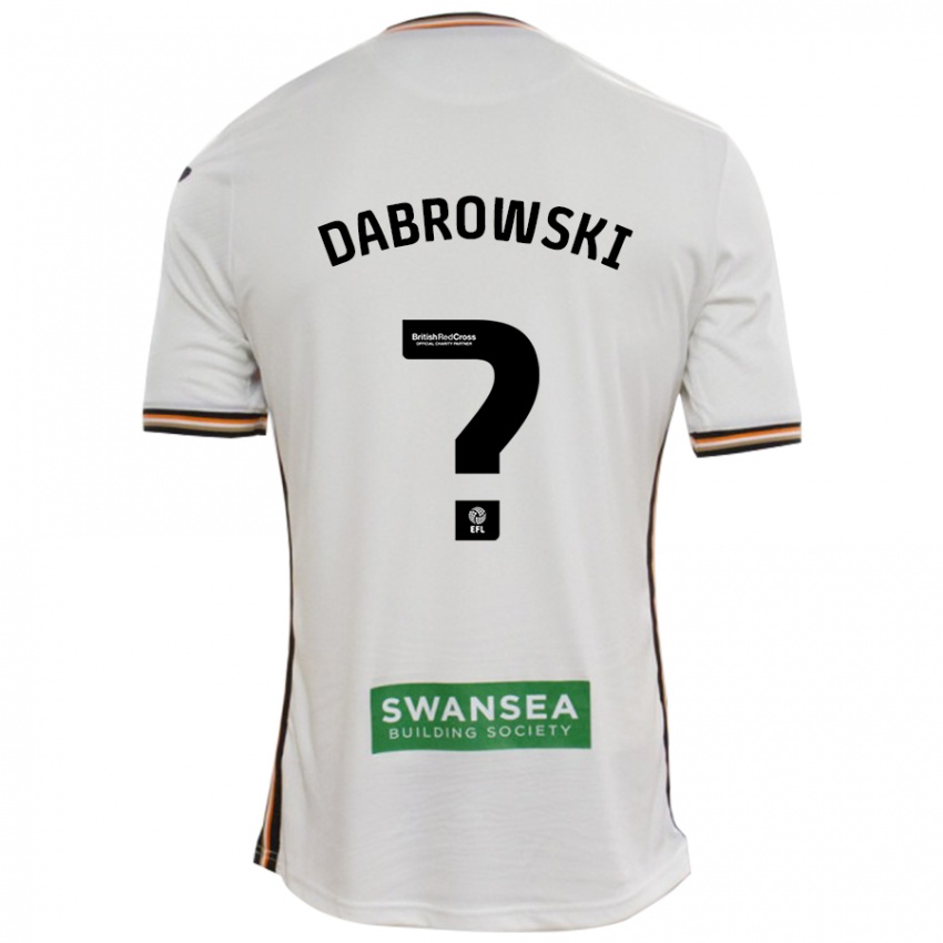 Criança Camisola Sebastian Dabrowski #0 Branco Principal 2024/25 Camisa