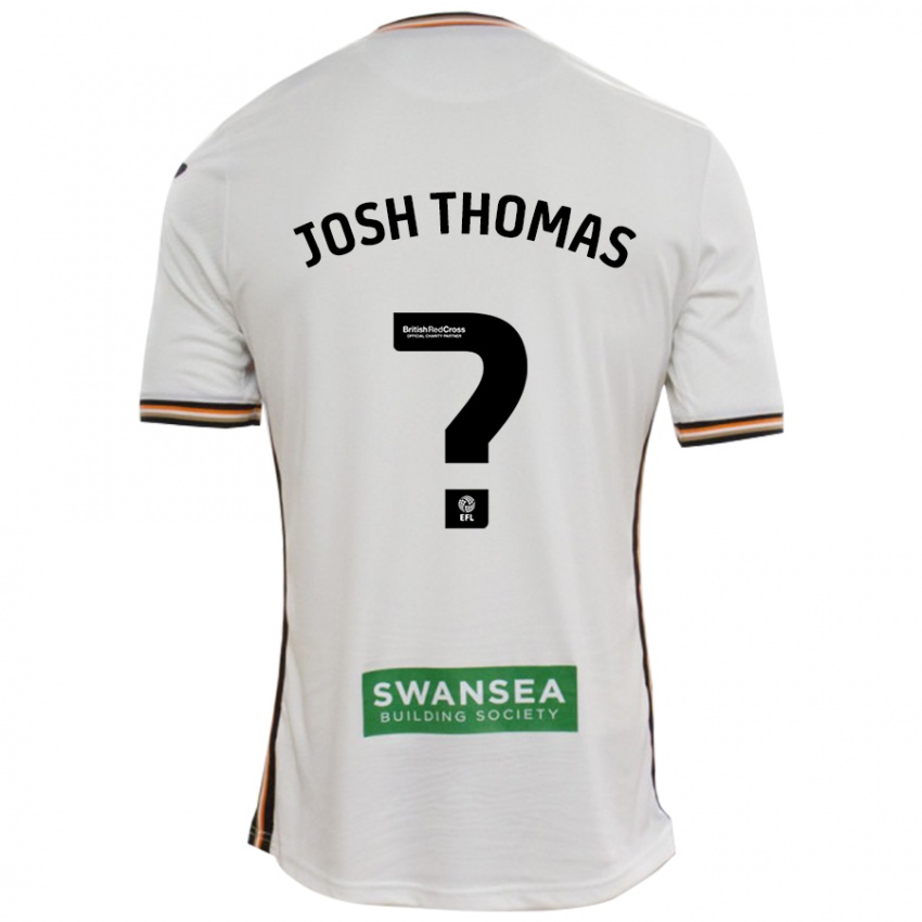 Criança Camisola Josh Thomas #0 Branco Principal 2024/25 Camisa