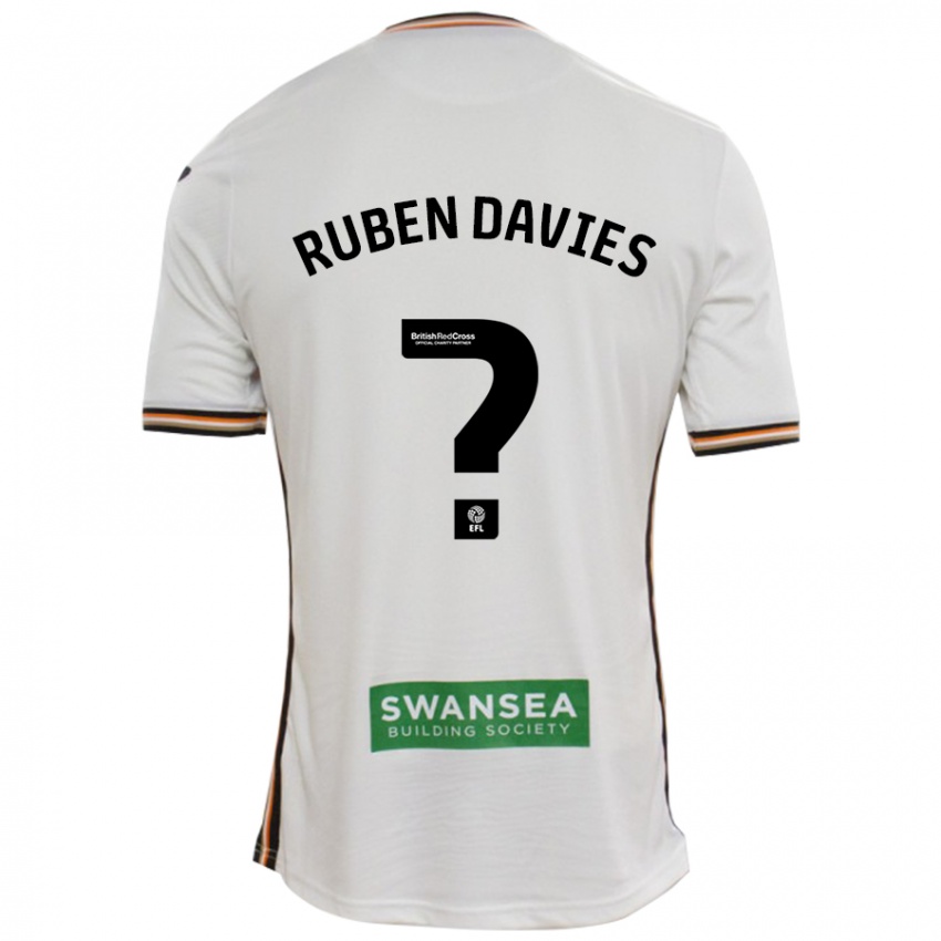 Criança Camisola Ruben Davies #0 Branco Principal 2024/25 Camisa