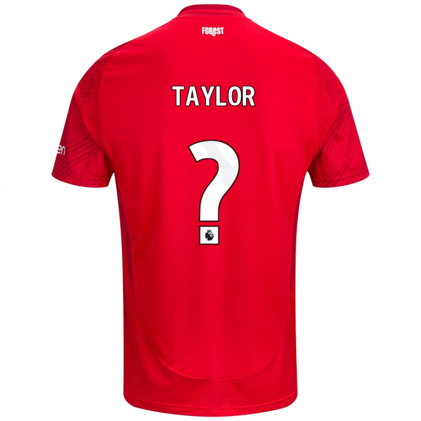 Criança Camisola Dale Taylor #0 Vermelho Branco Principal 2024/25 Camisa