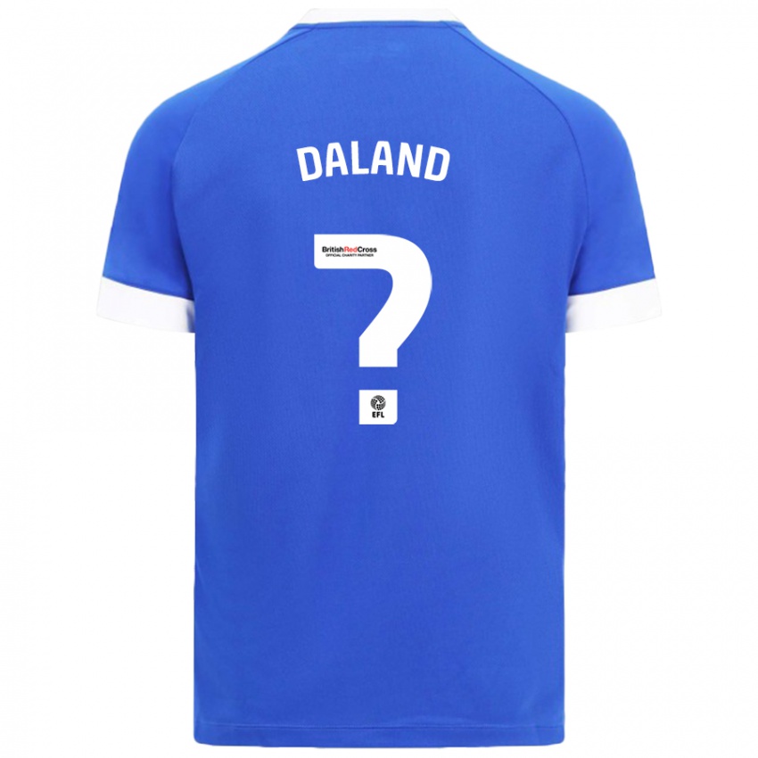 Criança Camisola Jesper Daland #0 Céu Azul Principal 2024/25 Camisa