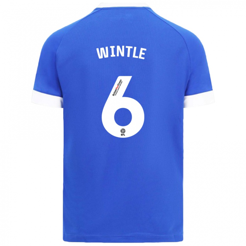 Criança Camisola Ryan Wintle #6 Céu Azul Principal 2024/25 Camisa