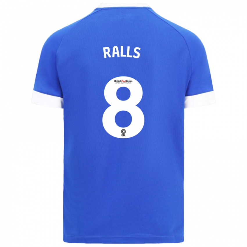 Criança Camisola Joe Ralls #8 Céu Azul Principal 2024/25 Camisa