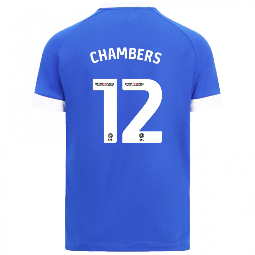 Criança Camisola Calum Chambers #12 Céu Azul Principal 2024/25 Camisa