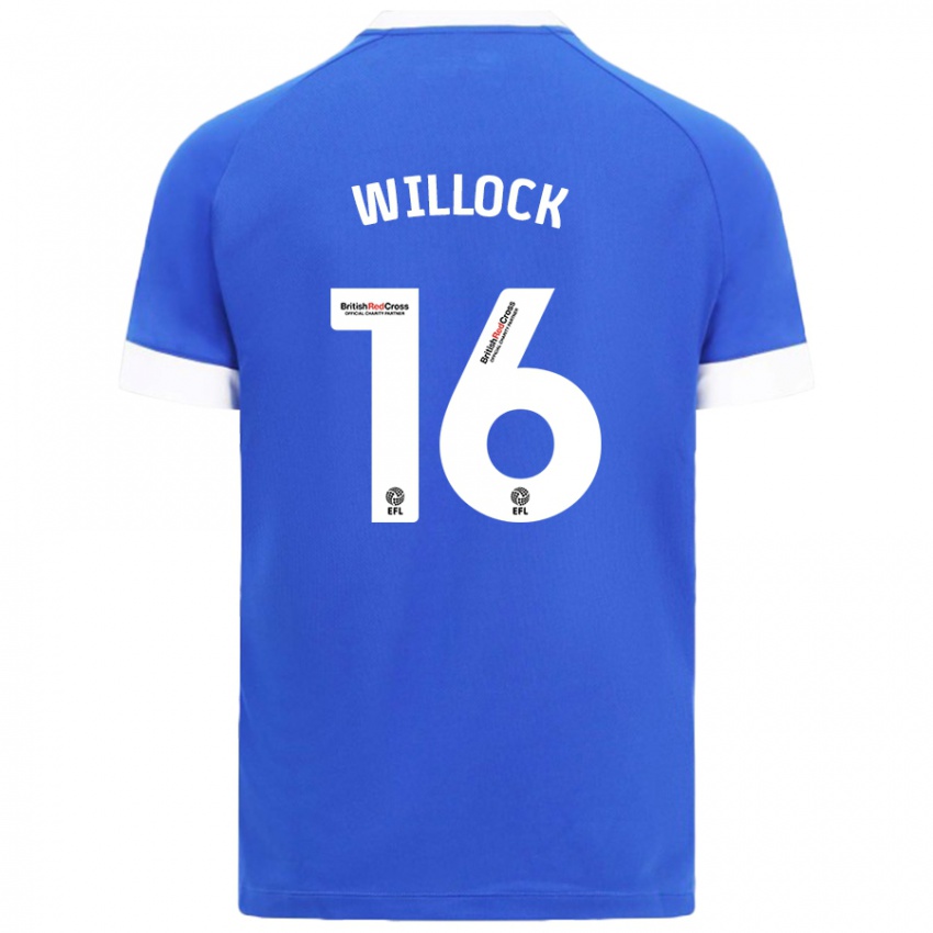 Criança Camisola Chris Willock #16 Céu Azul Principal 2024/25 Camisa