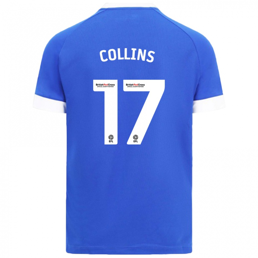 Criança Camisola Jamilu Collins #17 Céu Azul Principal 2024/25 Camisa