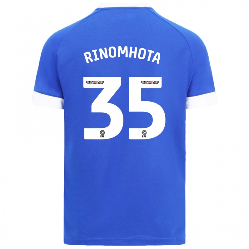 Criança Camisola Andy Rinomhota #35 Céu Azul Principal 2024/25 Camisa