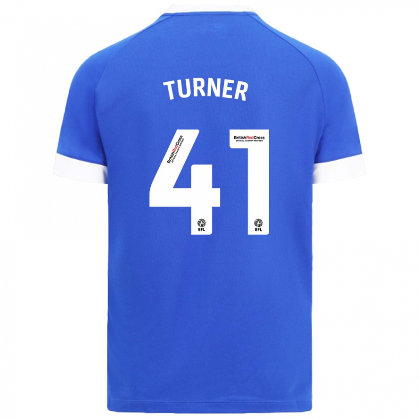 Criança Camisola Matthew Turner #41 Céu Azul Principal 2024/25 Camisa