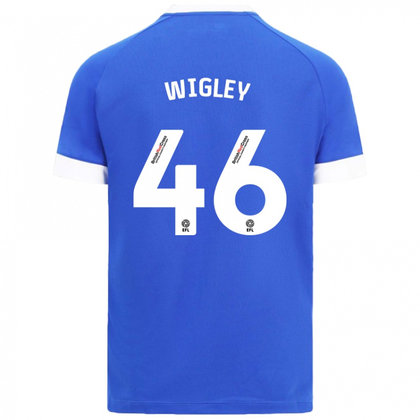 Criança Camisola Morgan Wigley #46 Céu Azul Principal 2024/25 Camisa