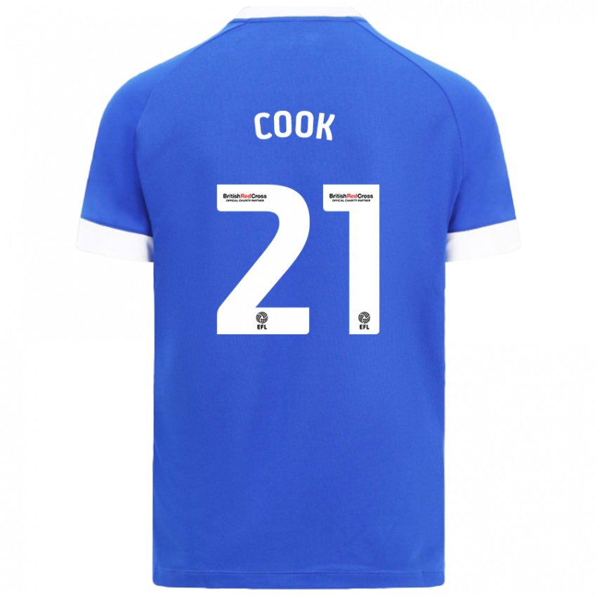 Criança Camisola Mikayla Cook #21 Céu Azul Principal 2024/25 Camisa