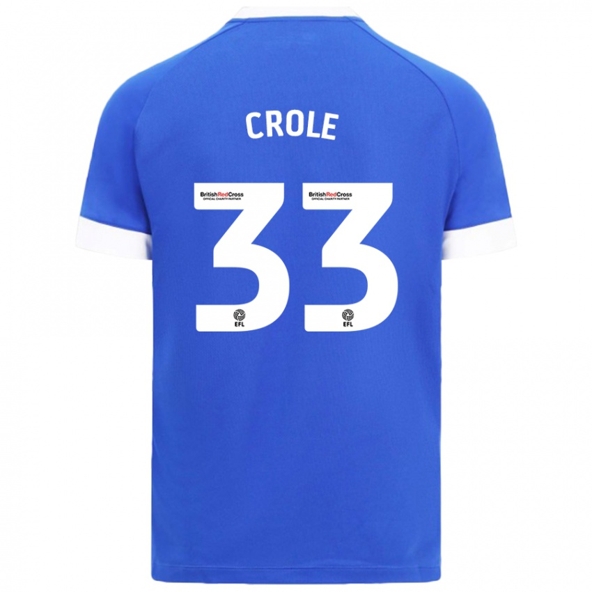 Criança Camisola James Crole #33 Céu Azul Principal 2024/25 Camisa